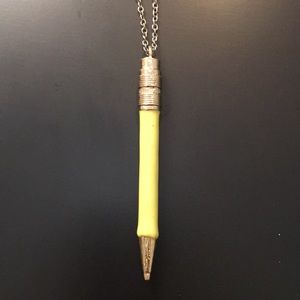 Kate Spade yellow Pencil necklace